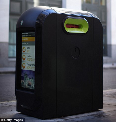 A Londres, les poubelles deviennent des hotspots hi-tech et wi-fi