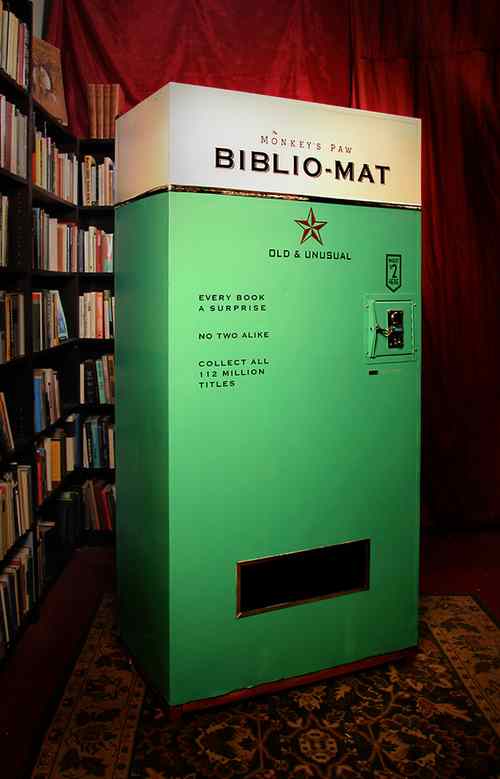 Biblio-Mat, le distributeur automatique de livres rares et anciens