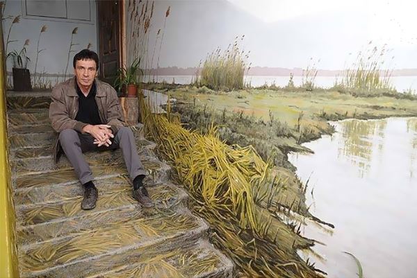 Murales nas escadas: o artista russo que transforma casas em obras-primas