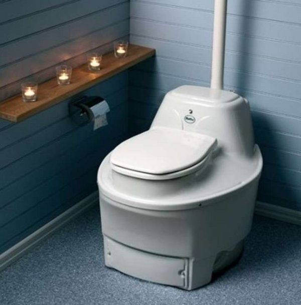 The toilet that flushes… without water!