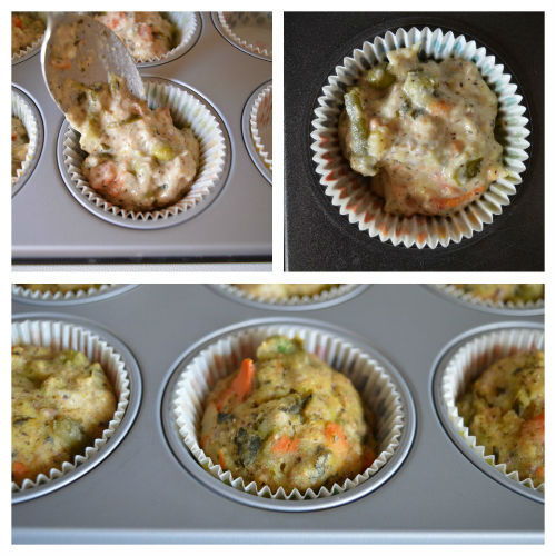 Muffins de verduras saladas (receta sin lactosa)