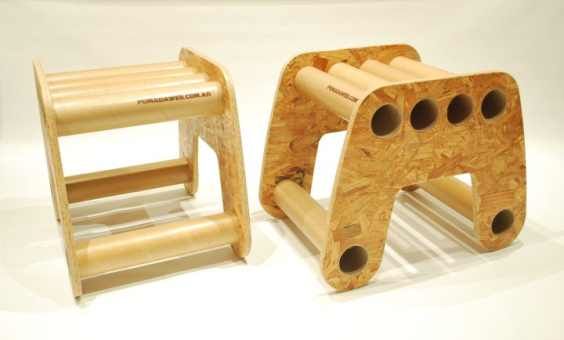 Pomada: cardboard furniture from the recycling of pipes