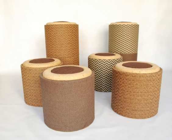 Pomada: móveis de papelão da reciclagem de tubos