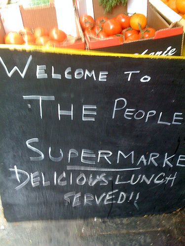People's Supermarket: a new model of supermarket, made by people for people
