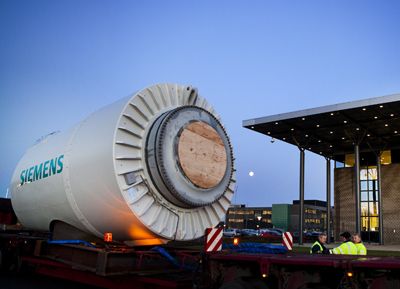 Energia eólica: da Siemens a nova turbina de acionamento direto que reduz pela metade os componentes utilizados