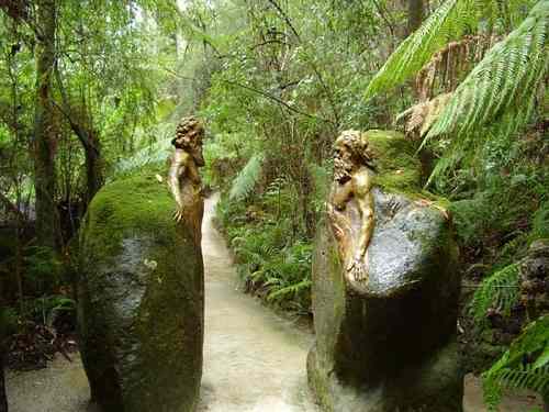 William Ricketts sculptures in the Australian rainforest